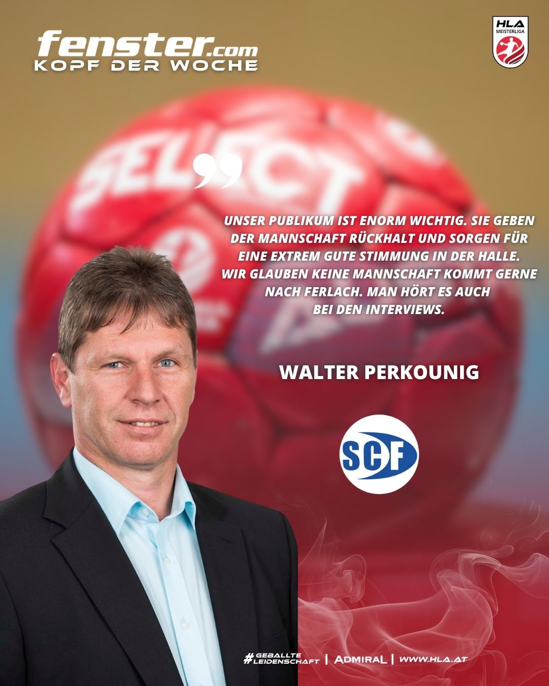 fenster.com Kopf der Woche: Walter Perkounig