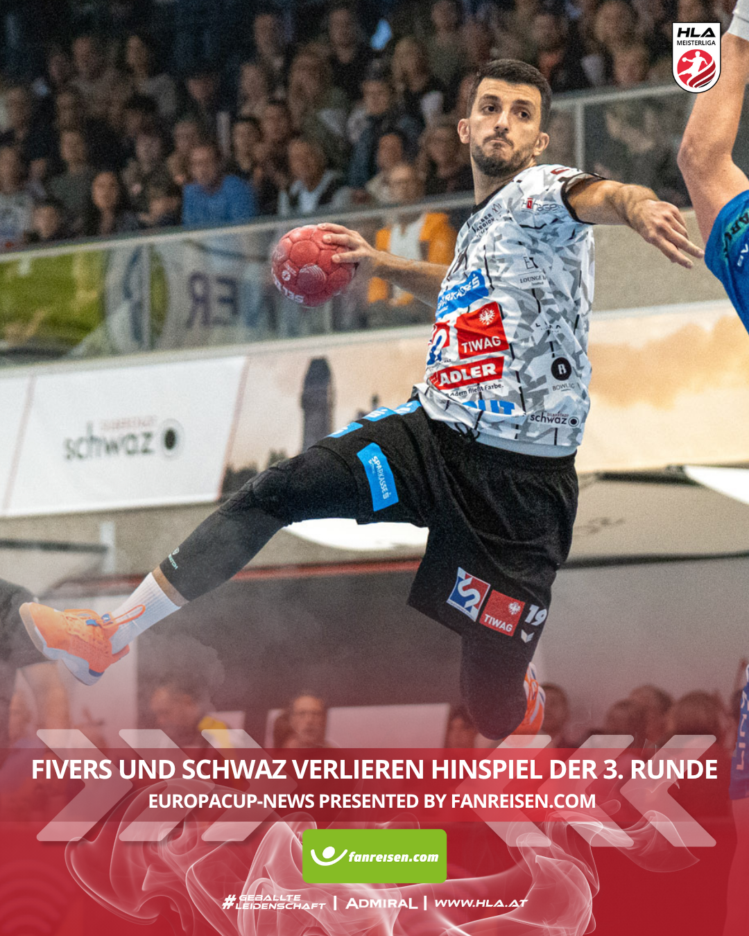 Europacup: FIVERS und Schwaz verlieren Hinspiel in der 3. Runde